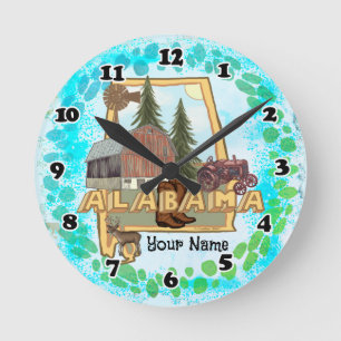 Relógio Redondo Alabama