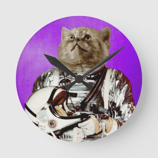 Relógio Redondo Alcance para as estrelas (Frente)