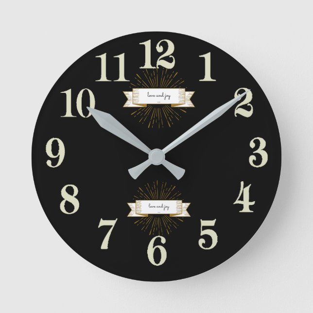 Relógio Redondo &Alegria (Frente)