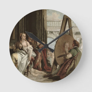 Relógio Redondo Alexandre e Campaspe na casa do pintor