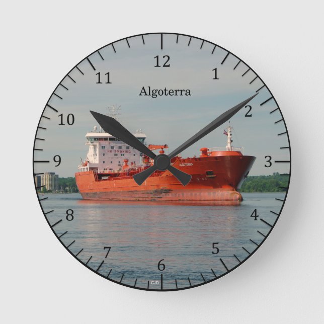 Relógio Redondo Algoterra clock (Frente)