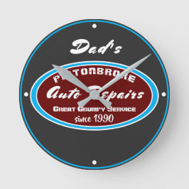 Relógio Redondo Algum serviço mal-humorado engraçado das