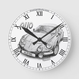 Relógio Redondo Alpine A110 Clock
