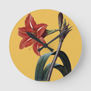 Relógio Redondo Amaryllis listrado