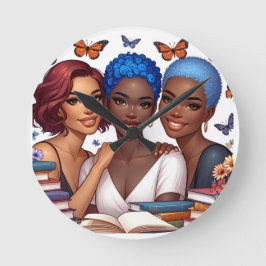 Relógio Redondo Amizade e Palavras