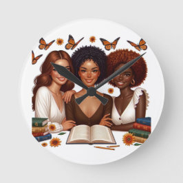 Relógio Redondo Amizade e Palavras