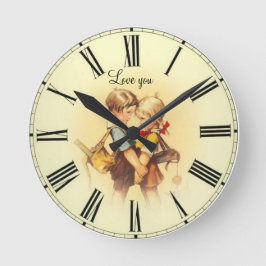 Relógio Redondo Amo vocês, crianças.