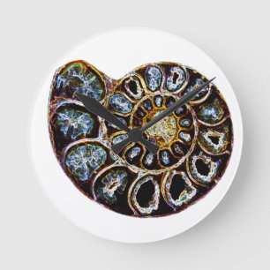 Relógio Redondo Amonite