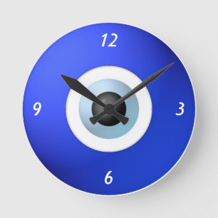 Relógio Redondo Amuleto para defender fora o olho mau