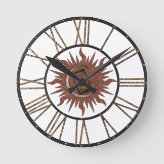 Relógio Redondo Ancient Time Keeping Wall Clock