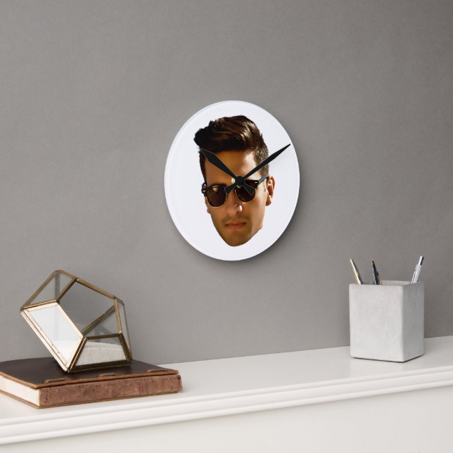 Relógio Redondo Aniversário da Festa de solteira de Corte de Face  (Escritório)