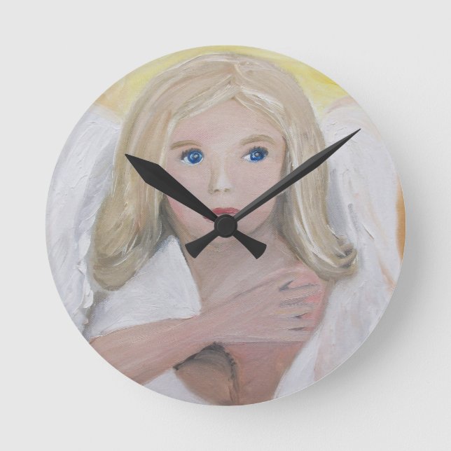 Relógio Redondo Anjo dos guardiões (Frente)