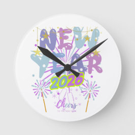 Relógio Redondo ano novo