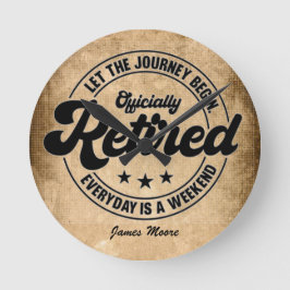 Relógio Redondo Aposentação