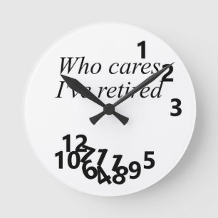 Relógio Redondo aposentado, não importa