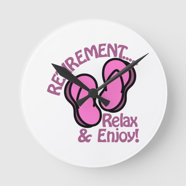 Relógio Redondo Aposentadoria (Frente)