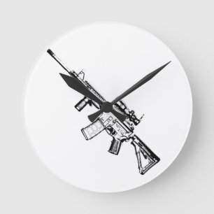 RELÓGIO REDONDO AR15