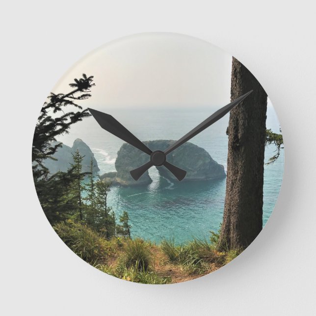 Relógio Redondo Arch Rock, Samuel H. Boardman, Oregon Coast (Frente)