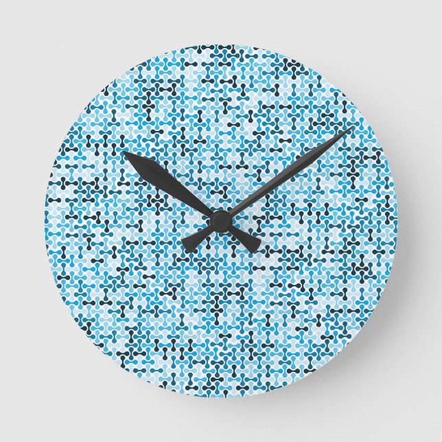 Relógio Redondo Arctic Flow – Blue Rhythm (Frente)