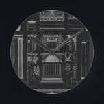 Relógio Redondo Arquitetura gráfica IV<br><div class="desc">decoração de casa</div>