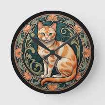 Art Nouveau Ginger Cat