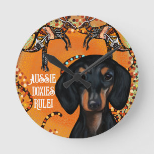 RELÓGIO REDONDO ARTE AUSTRÁLIA                  