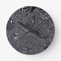 Arte Digital Abstrata Preto e Branco