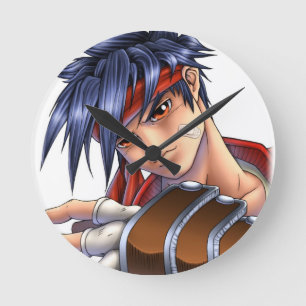 Relógio Redondo Arte do fã do jogo de vídeo