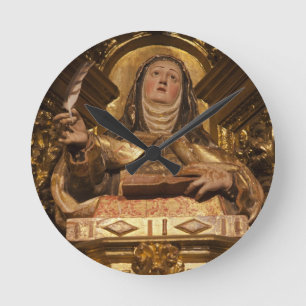 Relógio Redondo Arte religiosa representando Papais noeis Teresa