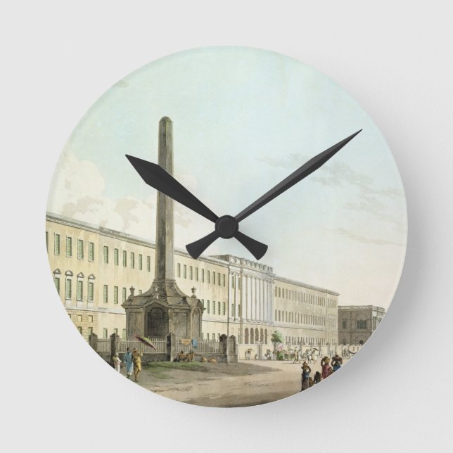 Relógio Redondo As construções dos escritores, Calcutá, chapeiam (Frente)