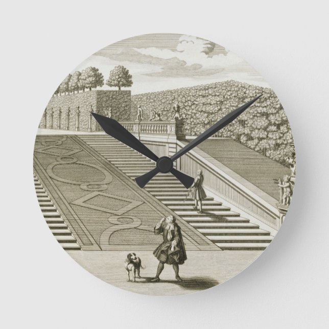 Relógio Redondo As etapas ao terraço do jardim, palácio do (Frente)