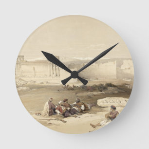 Relógio Redondo As ruínas de Baalbec, o 5 de maio de 1839,