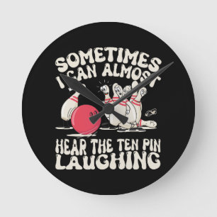 Relógio Redondo Às vezes eu quase posso ouvir o pin ten rindo