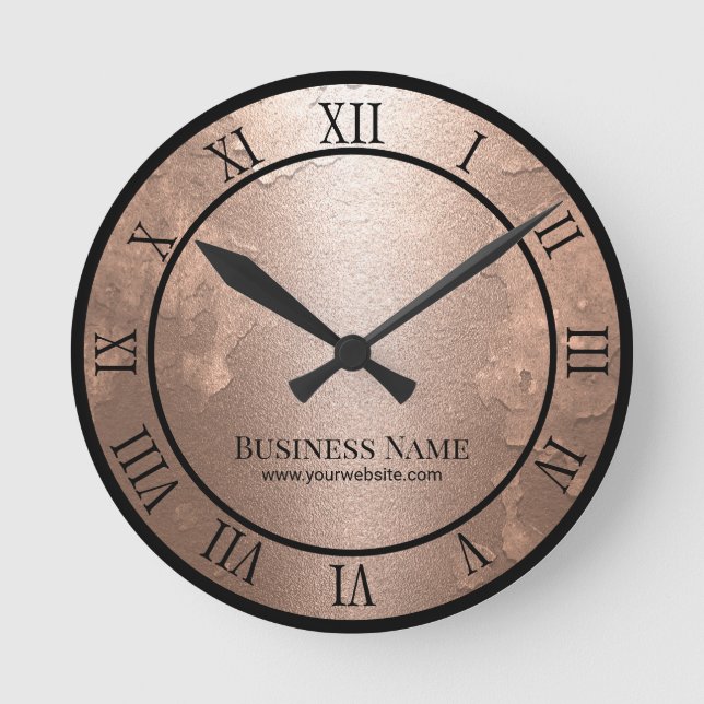 Relógio Redondo Astronômico da imaginação por lua Dourada moderna  (Frente)