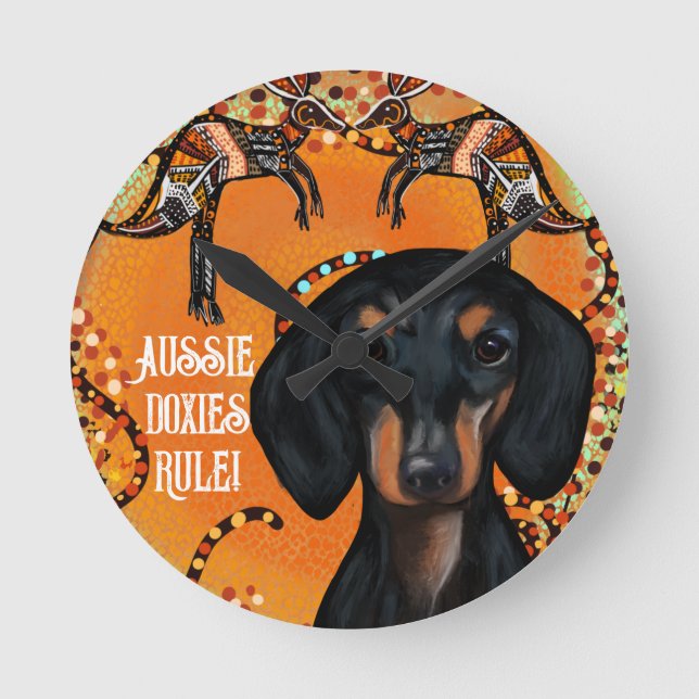 RELÓGIO REDONDO AUSTRÁLIA ART (Frente)
