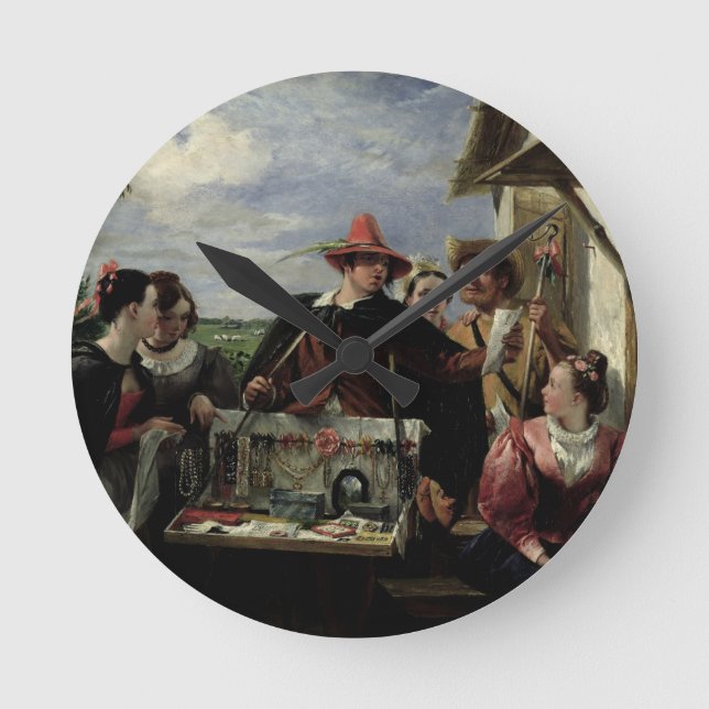 Relógio Redondo Autolycus, cena "do conto de um inverno", 1836 (Frente)