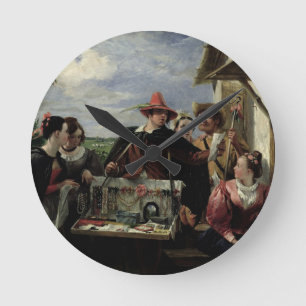 Relógio Redondo Autolycus, cena "do conto de um inverno", 1836
