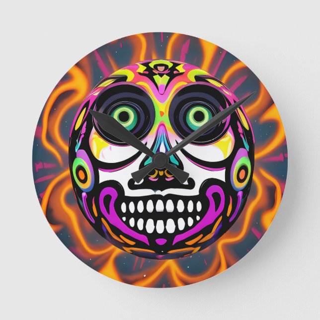 Relógio Redondo Ballooning Death Toll (Frente)