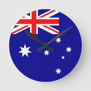 Relógio Redondo Bandeira da Austrália