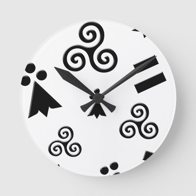 Relógio Redondo bandeira da Bretanha (Frente)