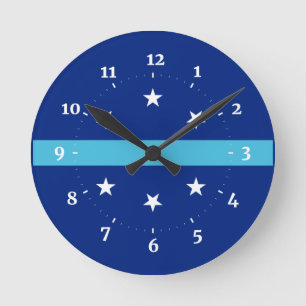 Relógio Redondo Bandeira de Anaheim, Califórnia