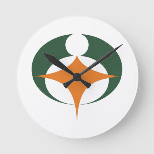 Relógio Redondo Bandeira de Koga, Shiga, Japão