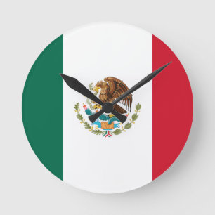 Relógio Redondo Bandeira de México