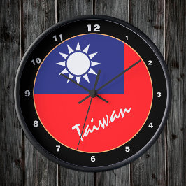 Relógio Redondo Bandeira de Taiwan, Página inicial patriótica/desi