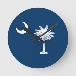 Relógio Redondo Bandeira do estado de South Carolina