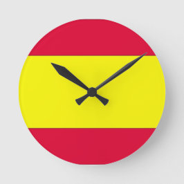 Relógio Redondo Bandeira Espanhola