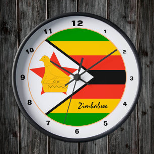 Relógio Redondo Bandeira Moderna do Zimbábue, Página Inicial do Zi