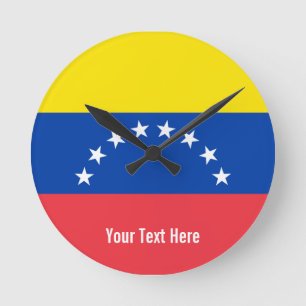Relógio Redondo Bandeira nacional da Venezuela
