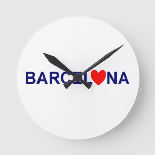 Relógio Redondo Barcelona love