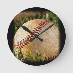 Relógio Redondo Baseball